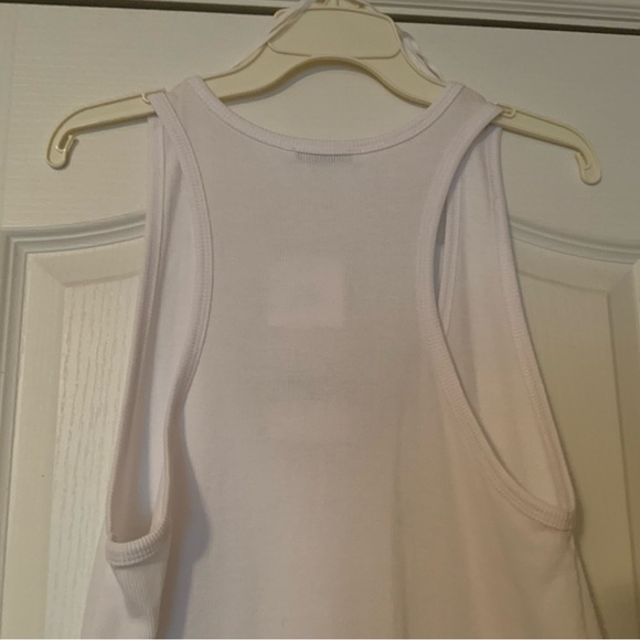 Zara white Ribbed Tback Tank Maxi Dress NWT - Picture 7 of 10